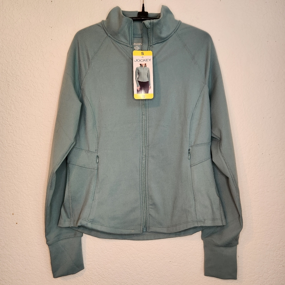 NWT Jockey Women's Tulip Hem Yoga Athletic Jacket, Size S